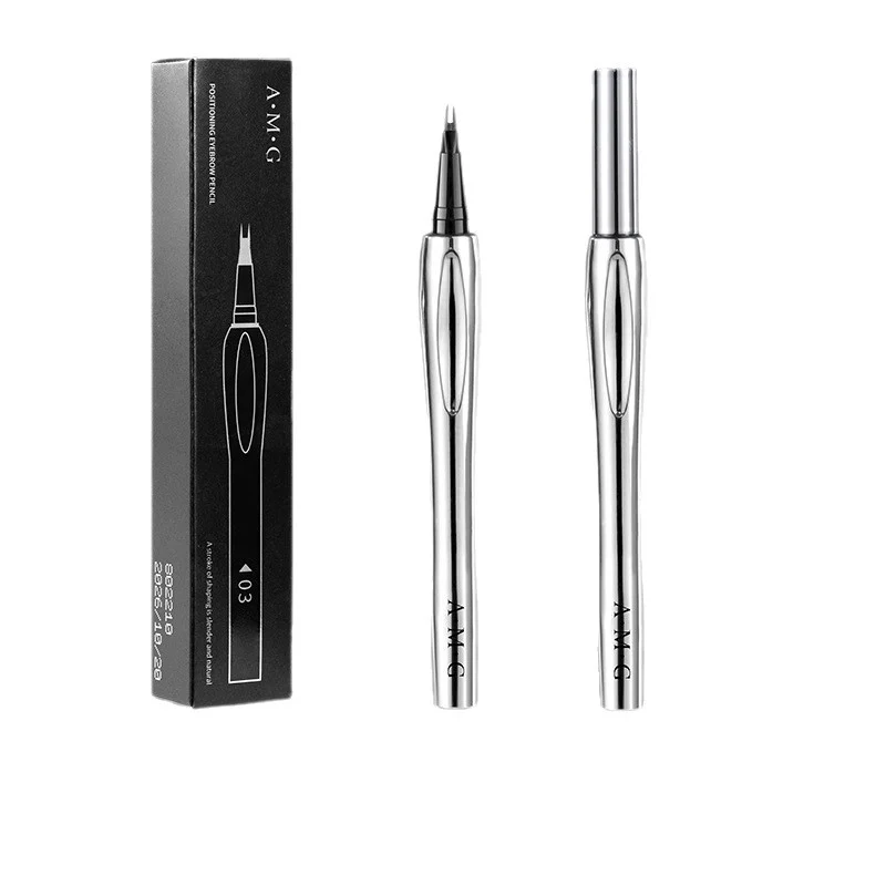 2-prong-eyebrow-pen-waterproof-microblade-amg-9638dard-1 2-Prong Eyebrow Pen Waterproof Micro-blade Pencil for Natural Wild Brows - Long Lasting Smudge-proof A.M.G